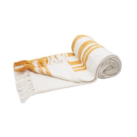 50" x 60" Morgan Tasseled Woven Throw