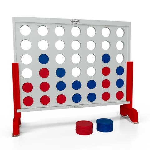 Giant 4Inarow White 32X24", Outdoor Wooden Game, Kids & Adults