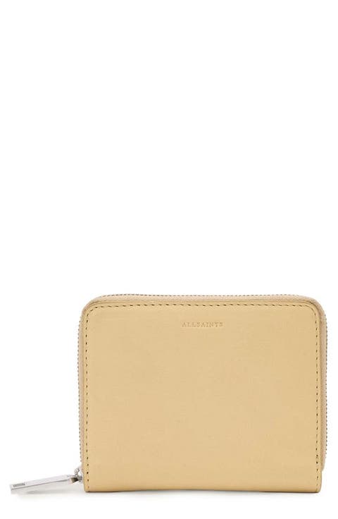 Lena Hex Leather Zip Wallet