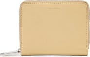AllSaints Lena Hex Leather Zip Wallet