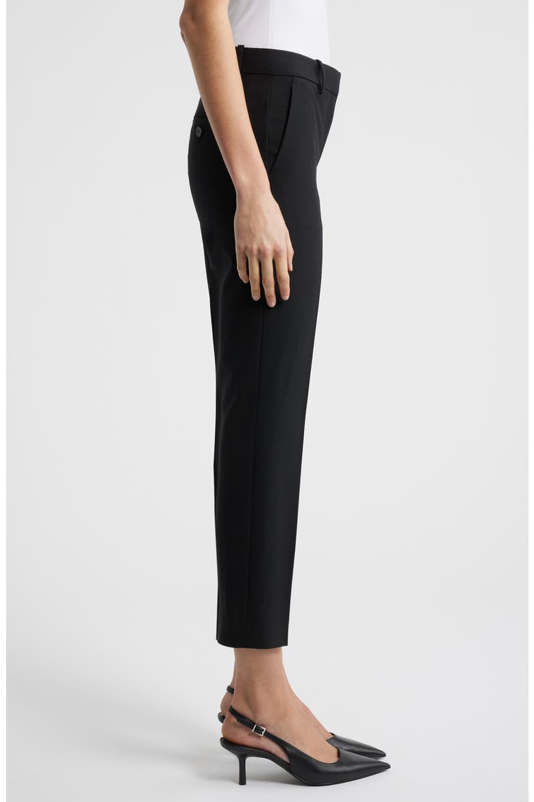 Treeca Wool Blend Crop Pants, Alternate, color, BLACK