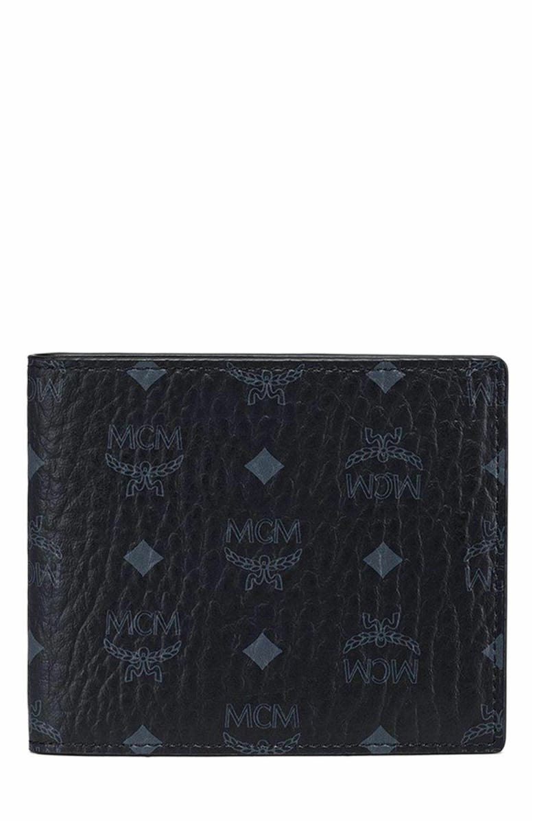 MCM Bifold Wallet in Visetos Original, Main, color, Black