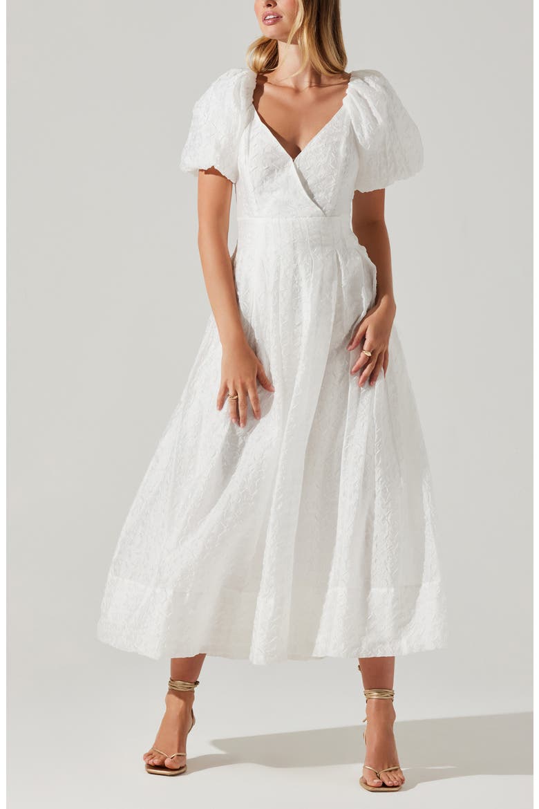 Linette A-Line Dress, Alternate, color, WHITE