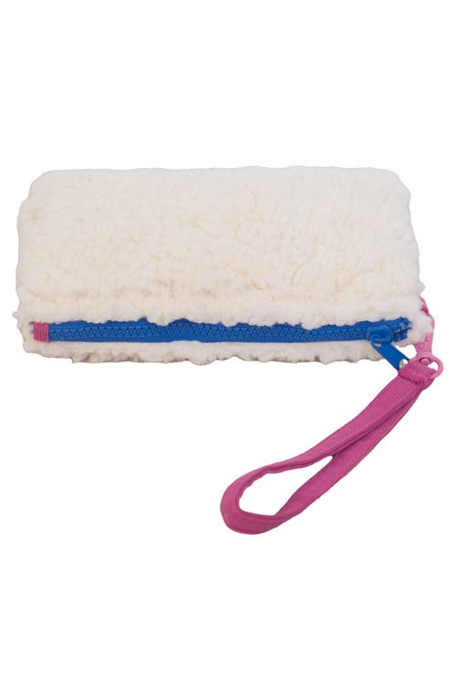 Mimish Kids' Colorblock Corduroy & Faux Shearling Tote
