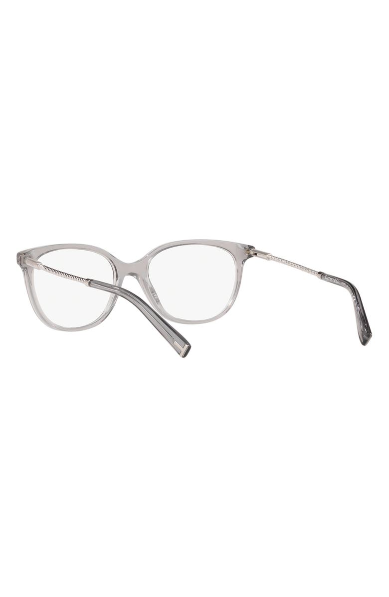 Tiffany & Co. 54mm Square Optical Glasses, Alternate, color, Crystal Grey