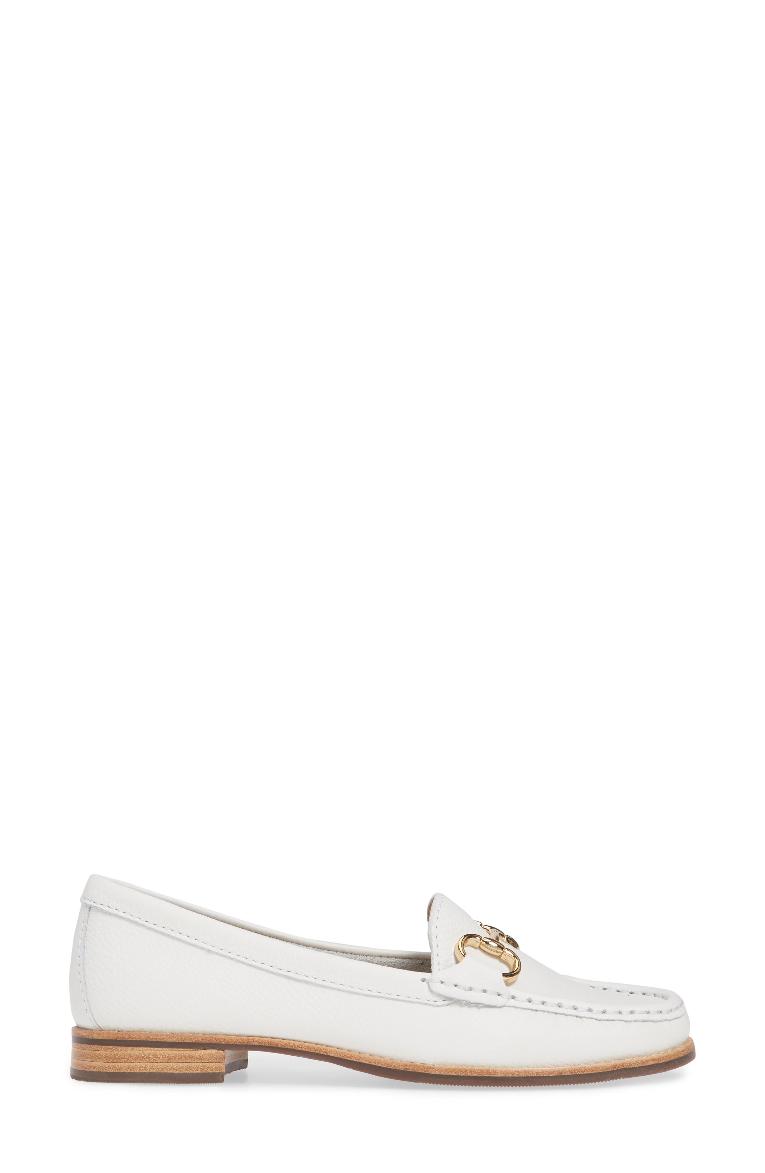 Click Loafer, Alternate, color, WHITE LEATHER
