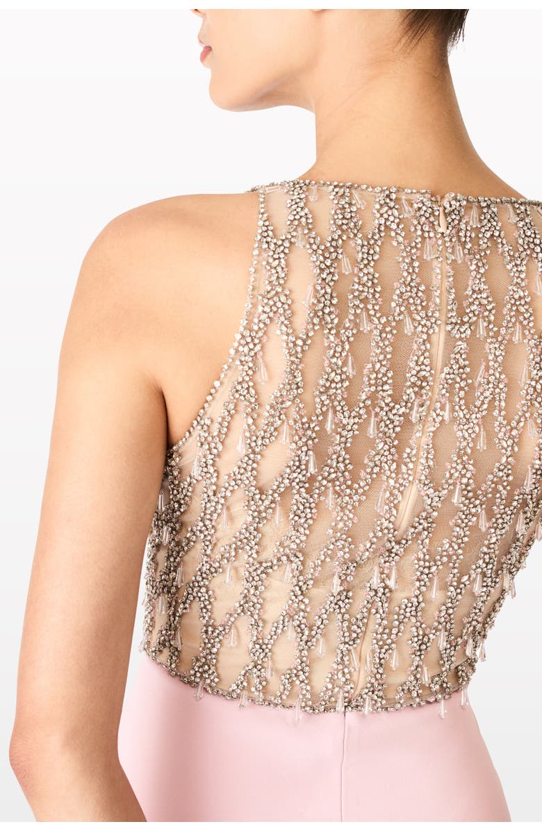 Jenny Packham Dewdrop Crystal-Bodice Gown, Alternate, color, Pink Zinnia