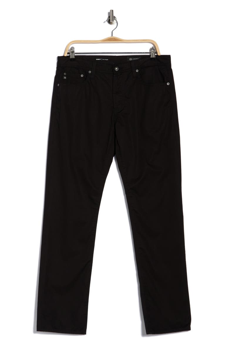 Everett Slim Straight Leg Jeans, Alternate, color, TRUE BLACK