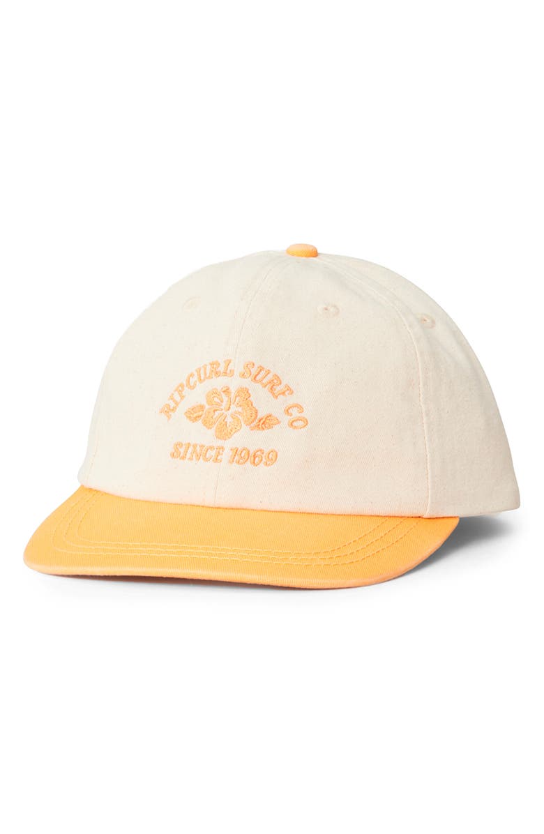 Rip Curl Global Destination Baseball Cap, Main, color, Mango
