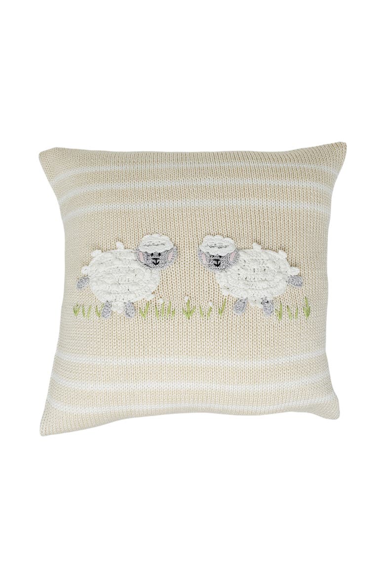 10" Lamb Throw Pillow, Main, color, Ivory
