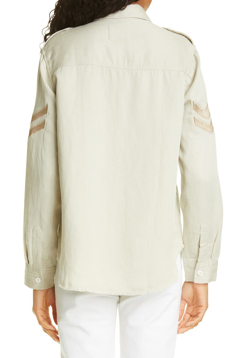 Conrad Military Jacket, Alternate, color, PISTACHIO ARROW PATCH