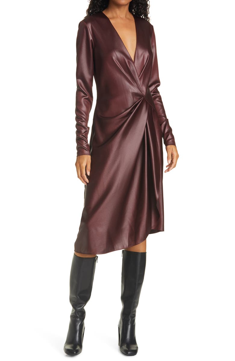 rag & bone McKenzie Faux Leather Dress, Main, color, 