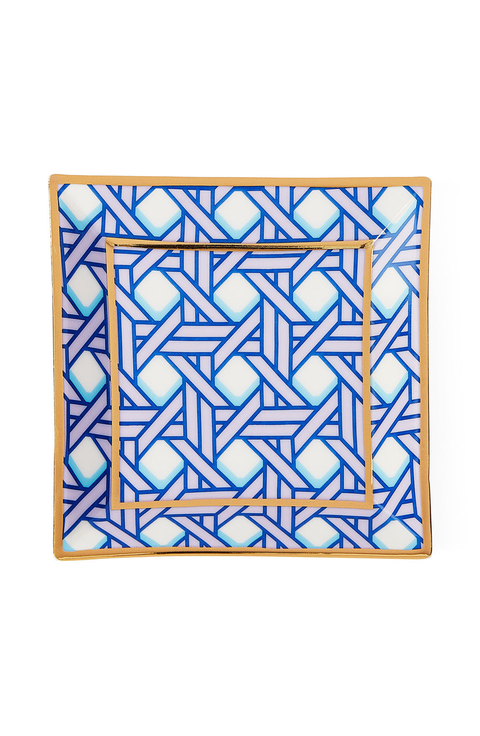 Basketweave Square Tray