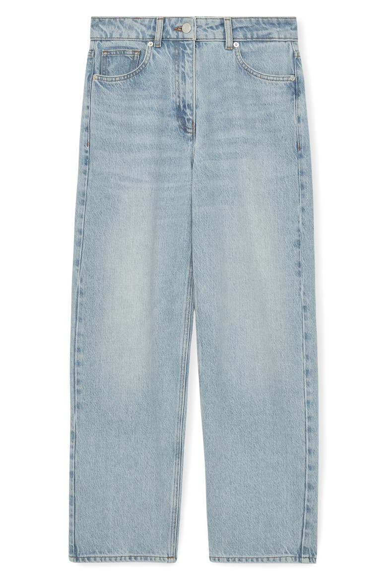 Selin Crop Straight Leg Jeans, Alternate, color, PALE BLUE