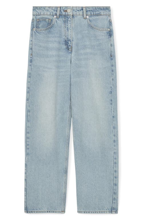 Reiss Selin Crop Straight Leg Jeans In Blue