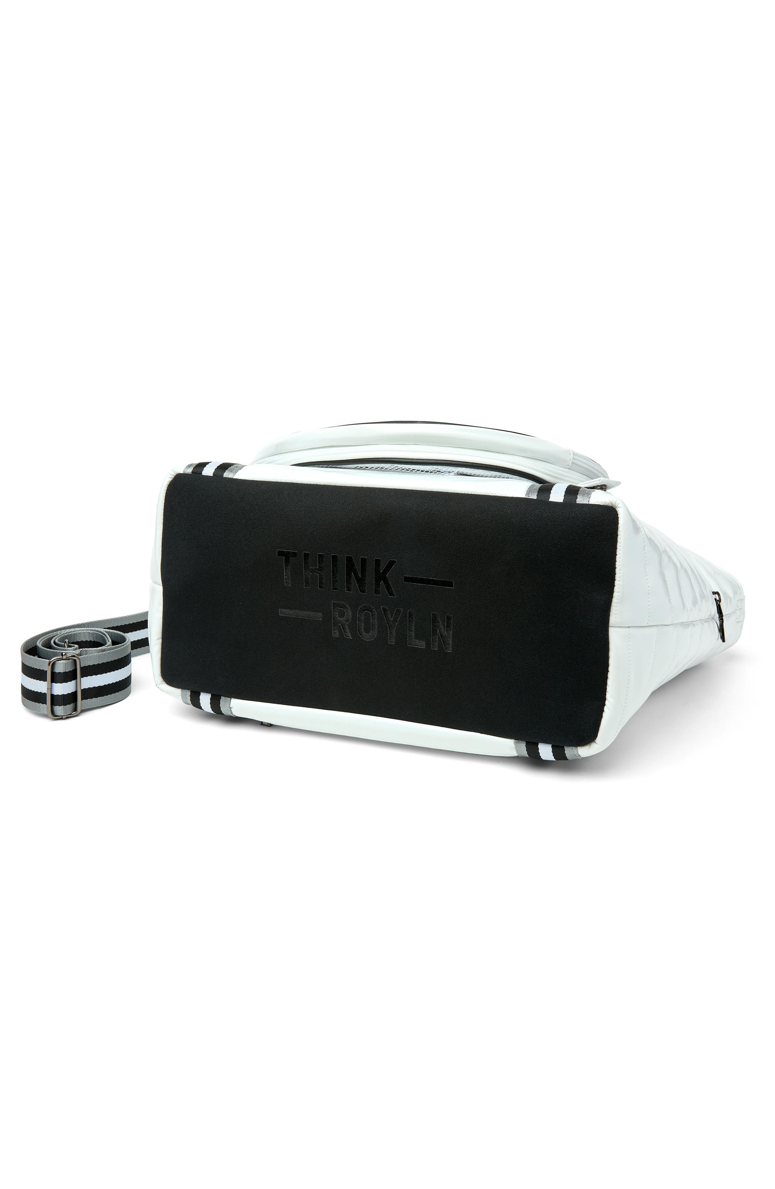 THINK ROYLN Love All Tennis Bag & Racket Cover, Alternate, color, White Patent