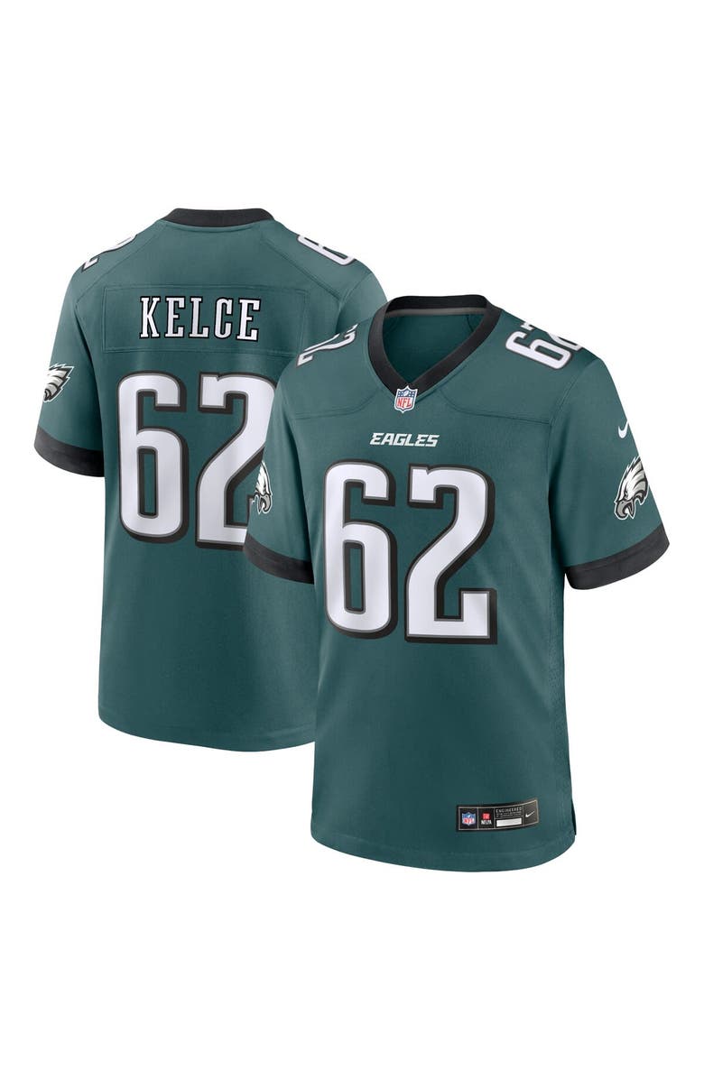 Nike Men's Nike Jason Kelce Midnight Green Philadelphia Eagles Team Game Jersey, Main, color, Green