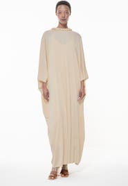 Leem Knit Covered Chain Detail Kaftan