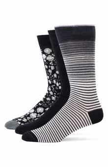 Lorenzo Uomo Assorted 3-Pack Crew Socks