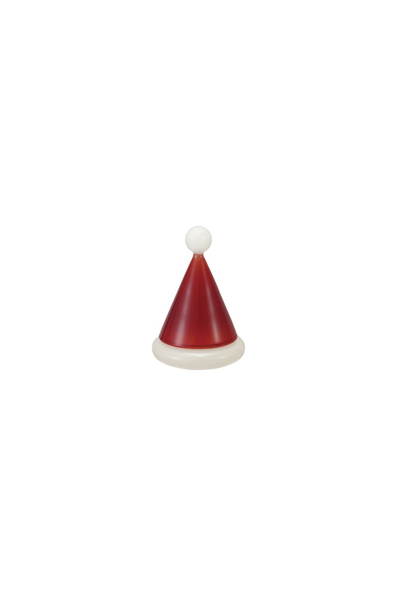 Artisan Glass Santa Hat Toothpick Holder, Main, color, Red and White