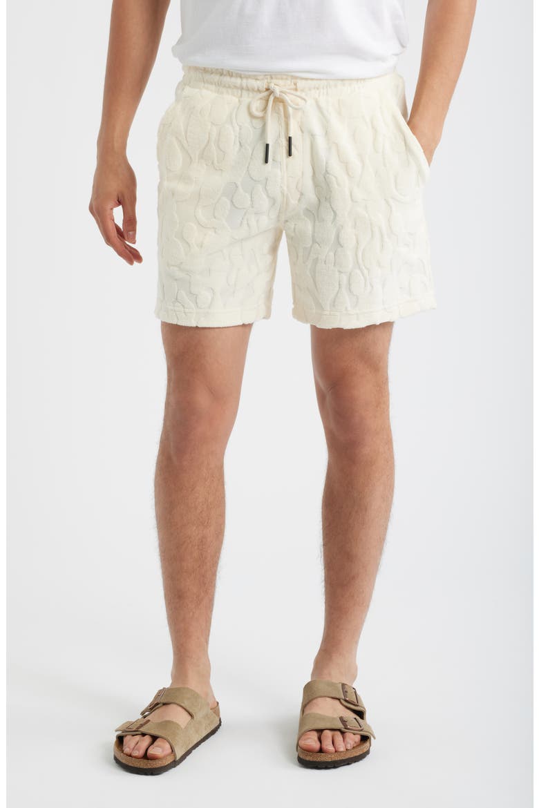 Terry Textured Terry Shorts, Main, color, SUMMIT