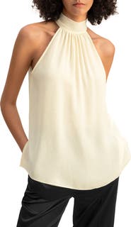 Lilysilk Silk Georgette Halter Neck Top