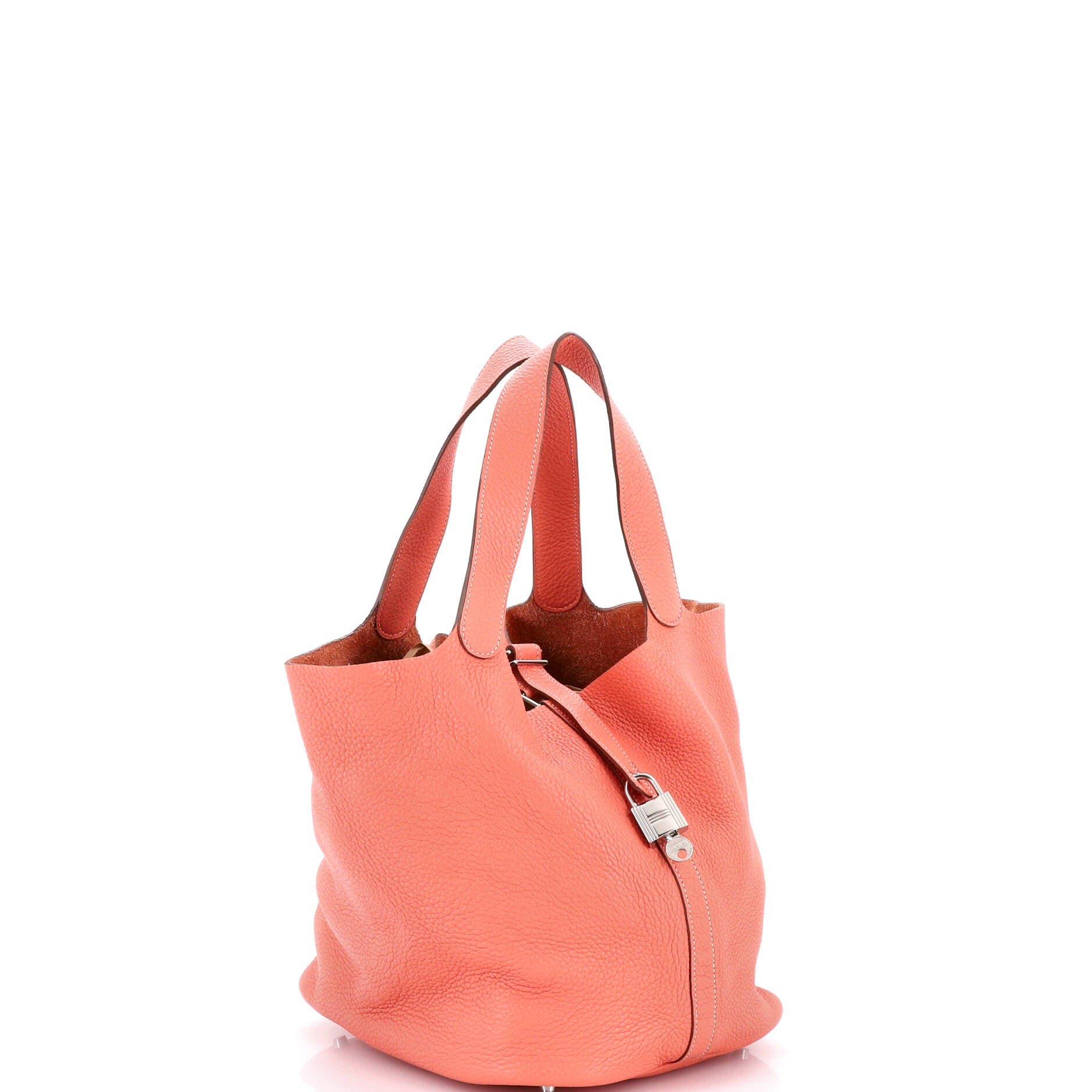 Pre-Owned Hermes Picotin Lock Bag Clemence GM, Alternate, color, Crevette