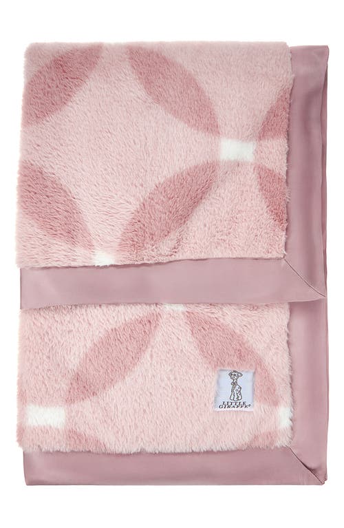 Little Giraffe Luxe Whirl Baby Blanket In Pink