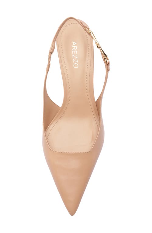 Arezzo Laurel Pointed Toe Slingback Pump In Pink
