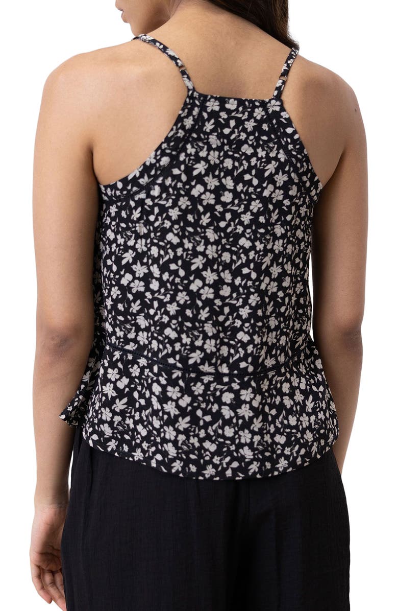 Reistor V-neck Camisole with Lace, Alternate, color, S26 / Monochrome Medley