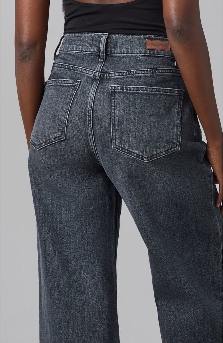 Lola Denim Colette High Rise Wide Leg Jeans, Alternate, color, Grit Gray