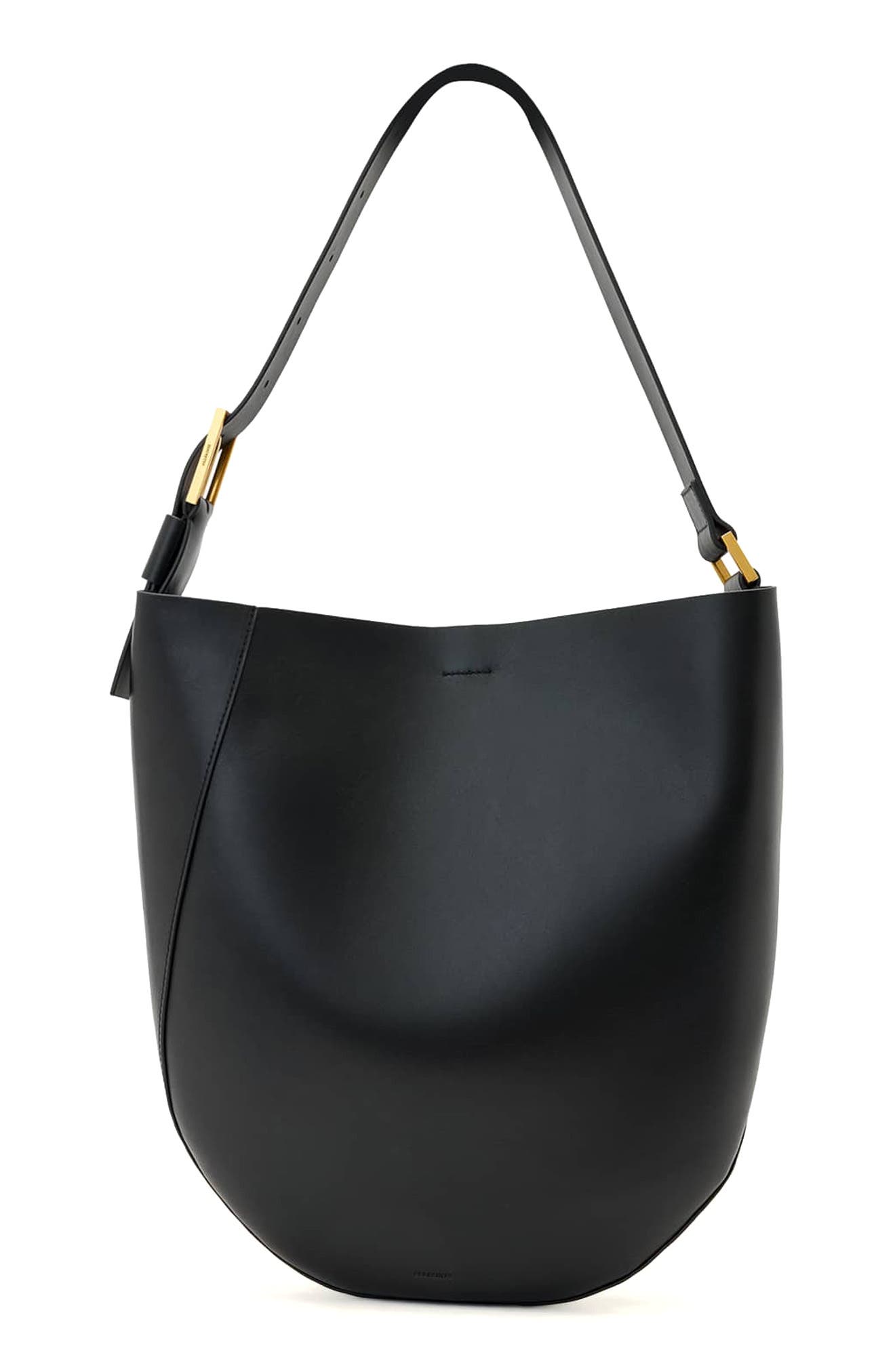 AllSaints Luna Hobo Shoulder Bag, Main, color, Black