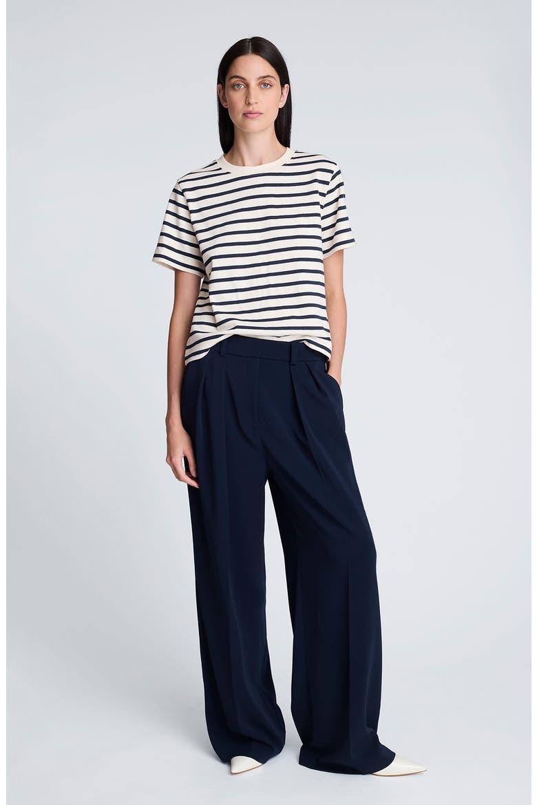 High Waist Wide Leg Pants, Alternate, color, DARK NAVY