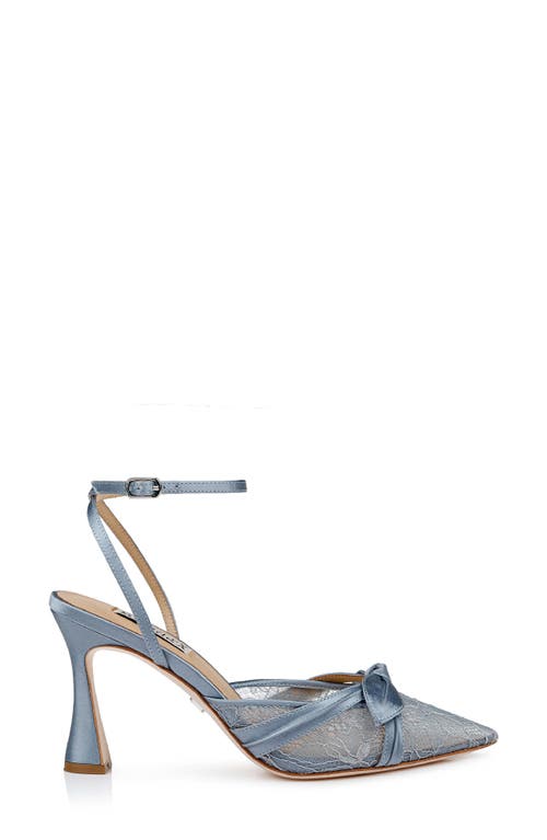 BADGLEY MISCHKA BADGLEY MISCHKA COLLECTION JOSIE ANKLE STRAP POINTED TOE PUMP 