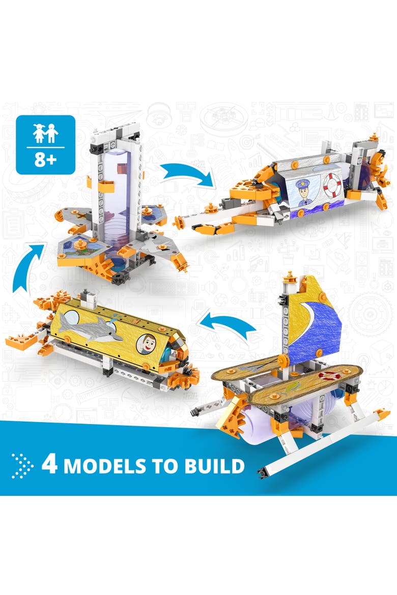 Steam Labs Junior, How Buoyancy Works 4 Model Brick Building Set, Alternate, color, Multicolored