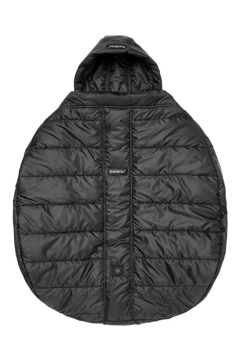 Quilted Cover for Baby Carrier, Main, color, BLACK