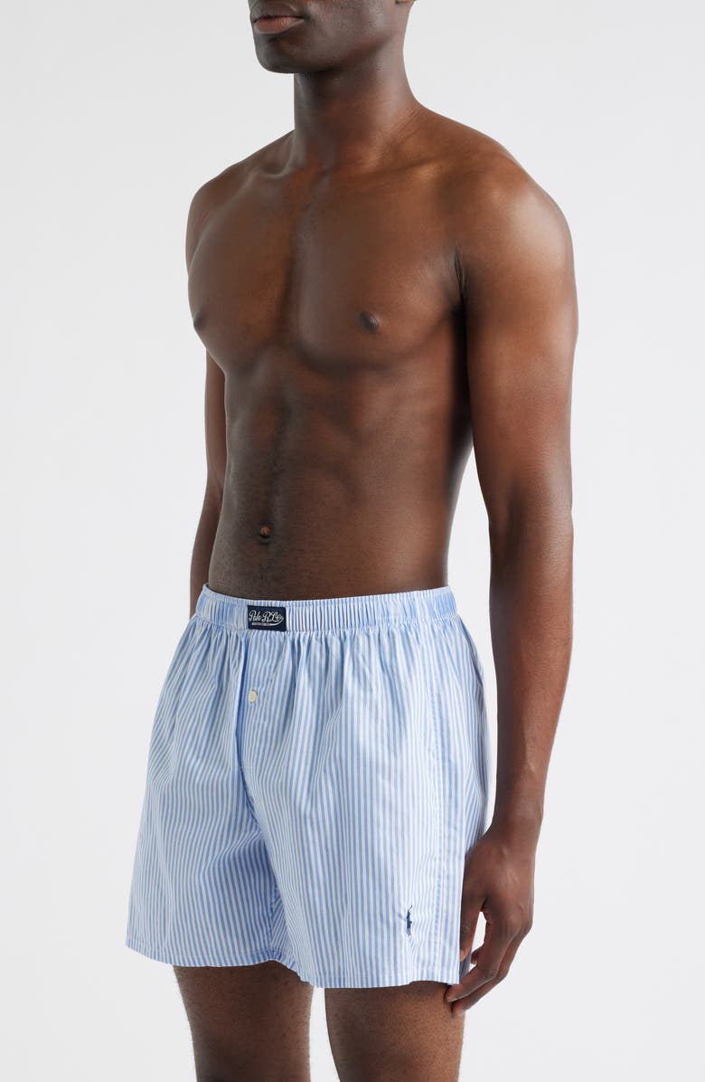 Polo Ralph Lauren Stripe Woven Cotton Boxers, Alternate, color,