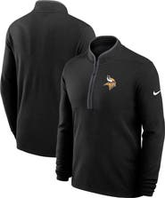 Nike Men's Nike Black Minnesota Vikings Lightweight Victory Performance Half-Zip Pullover