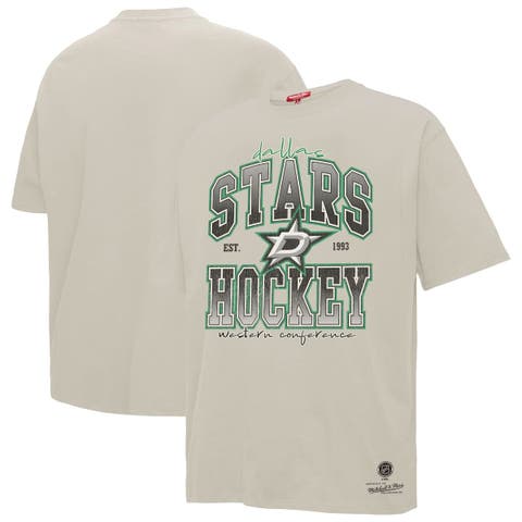 Women's Mitchell & Ness Cream Dallas Stars Dump & Chase Boyfriend T-Shirt
