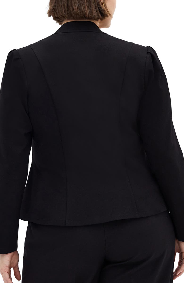 City Chic Praise Tailored Jacket, Alternate, color, Black