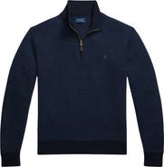 Polo Ralph Lauren Textured Wool Quarter Zip Sweater
