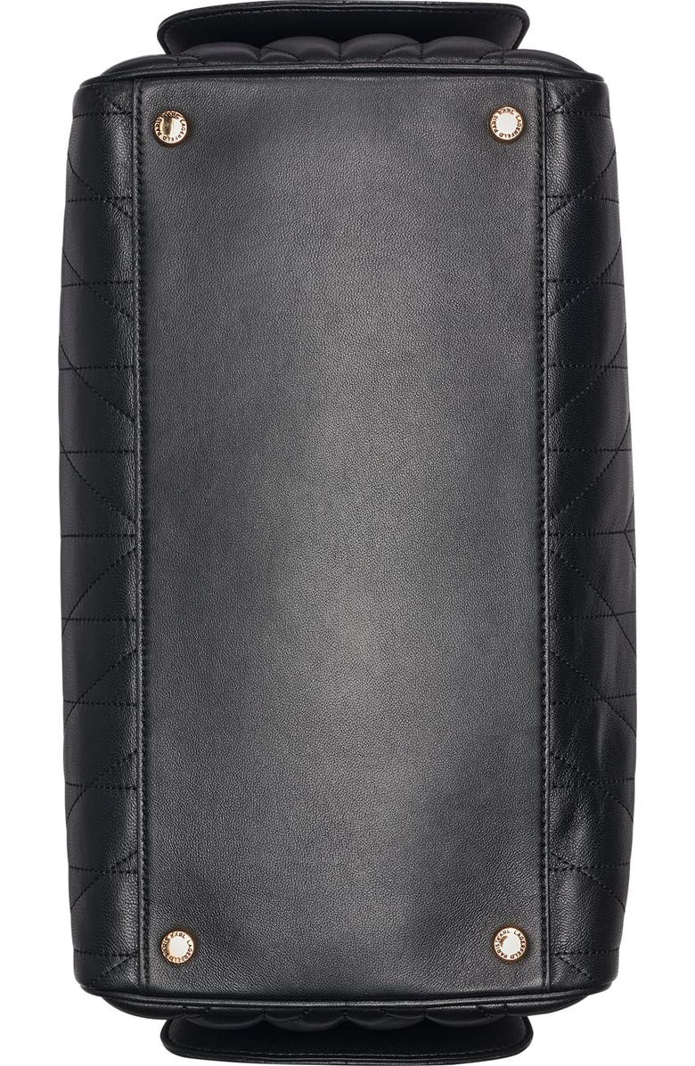 KARL LAGERFELD PARIS Lafayette Satchel, Alternate, color, Black/Gold