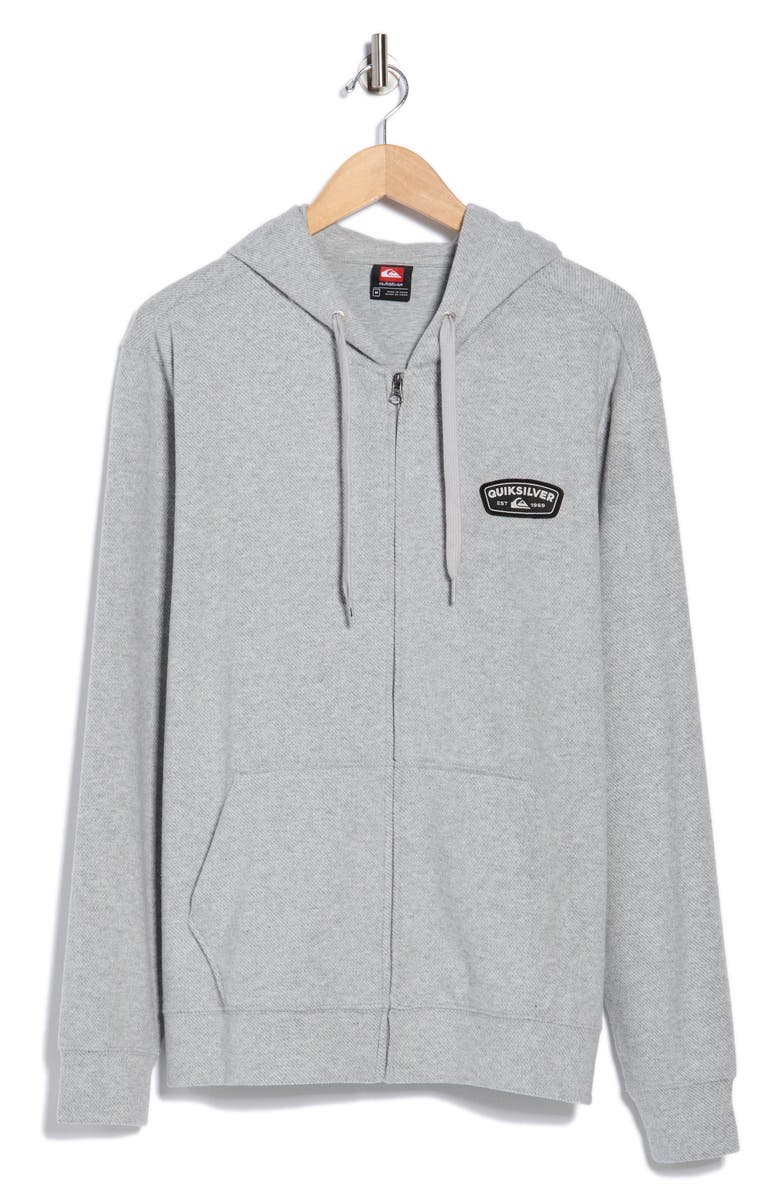 Quiksilver Nate Zip Hoodie, Alternate, color, Heather Gray