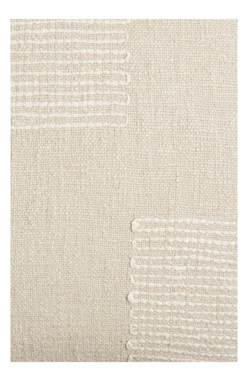 Nordstrom Textured Cotton & Linen Blend Accent Pillow In Beige Oatmeal