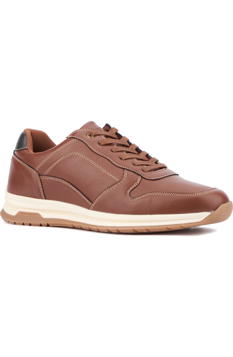 NEW YORK AND COMPANY Haskel Low Top Sneaker, Main, color, Brown