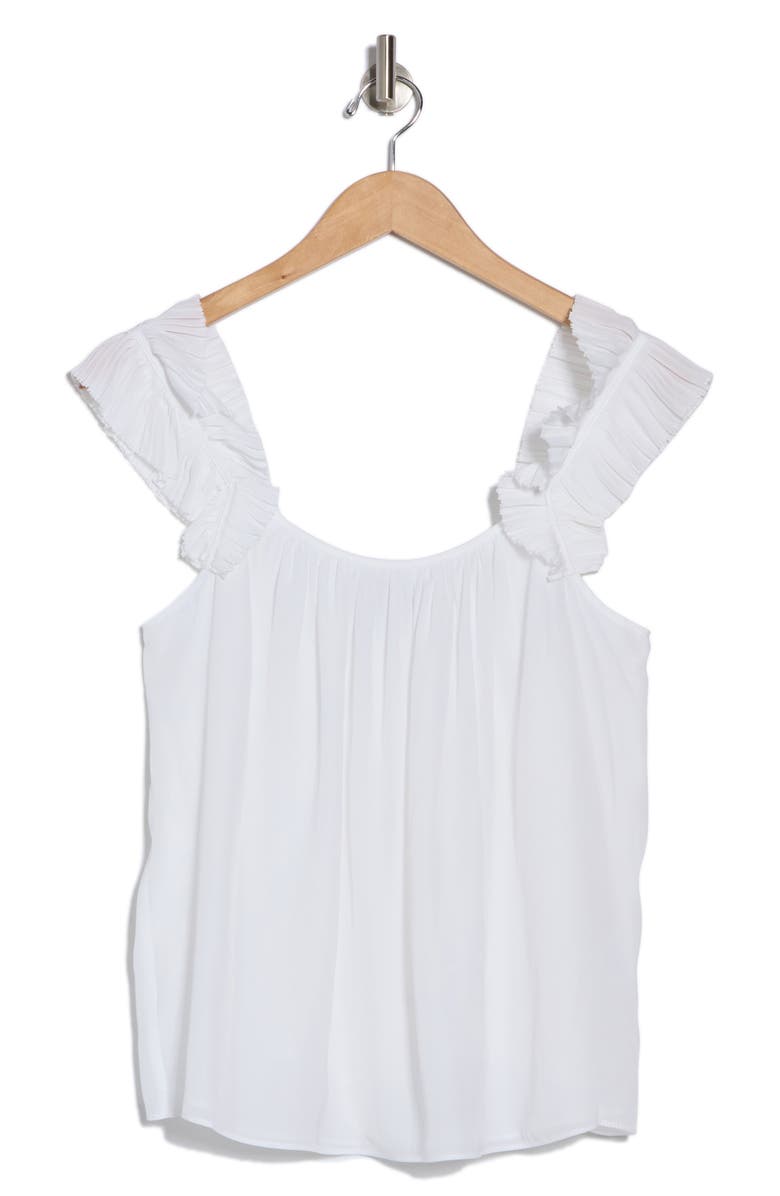 Ramy Brook Leah Ruffle Strap Tank, Alternate, color, White