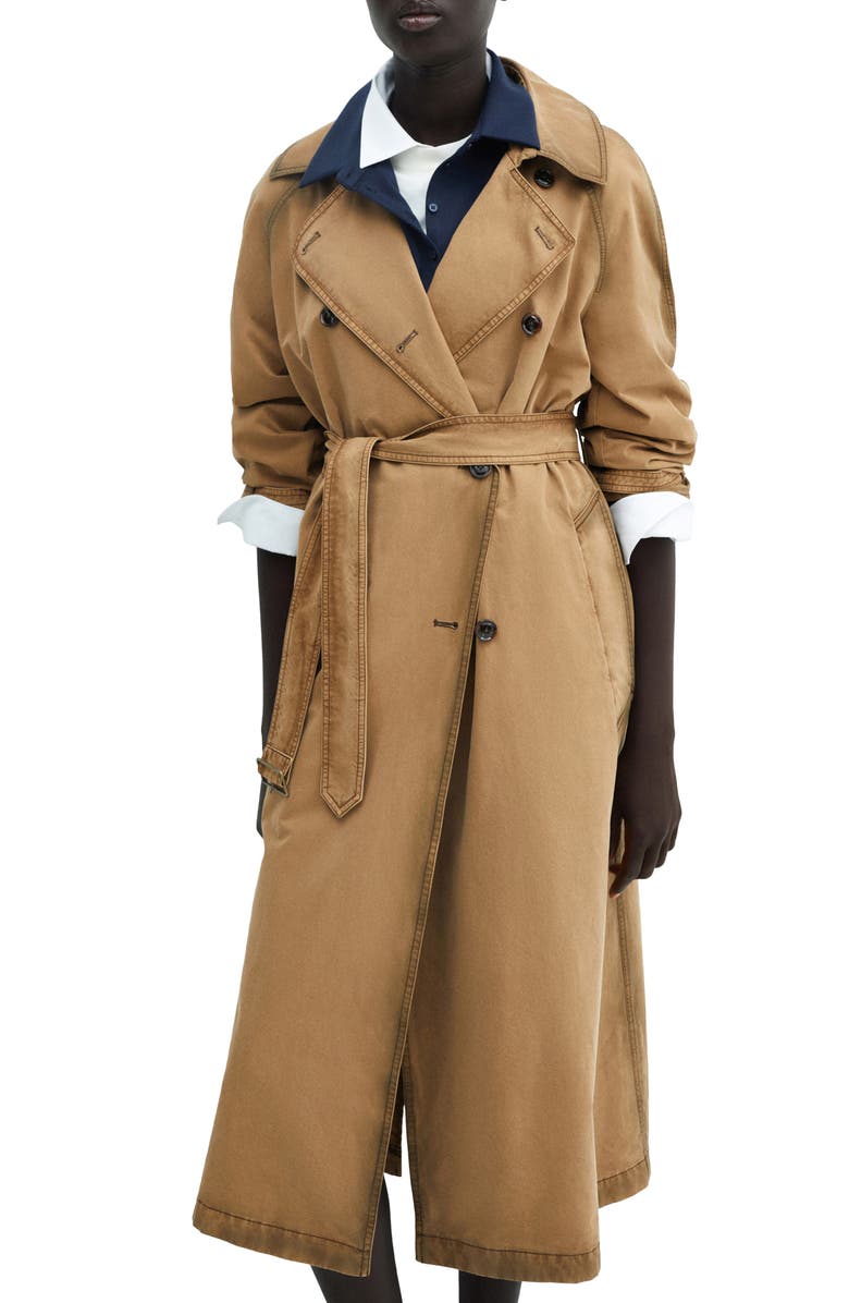 MANGO Trench Coat, Main, color, 