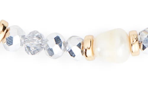 Tasha Crystal & Imitation Pearl Collar Necklace