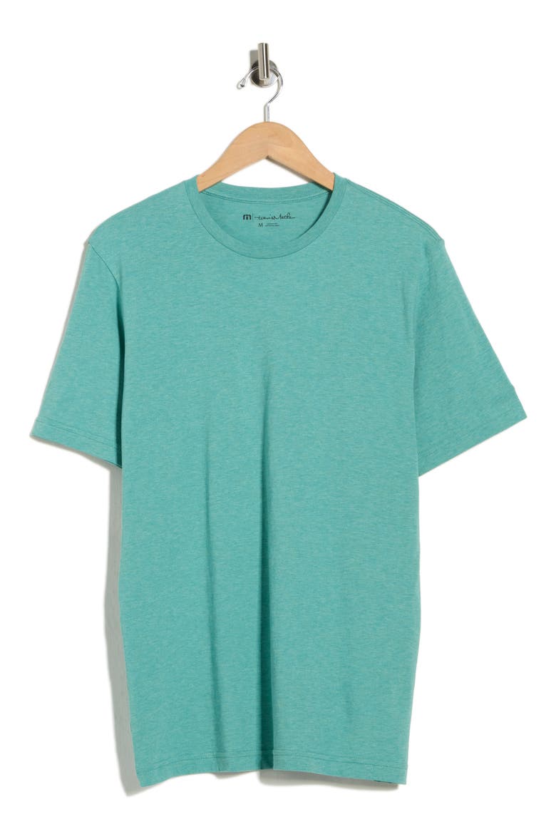 Solid Crewneck T-Shirt, Alternate, color, HEATHER GREEN