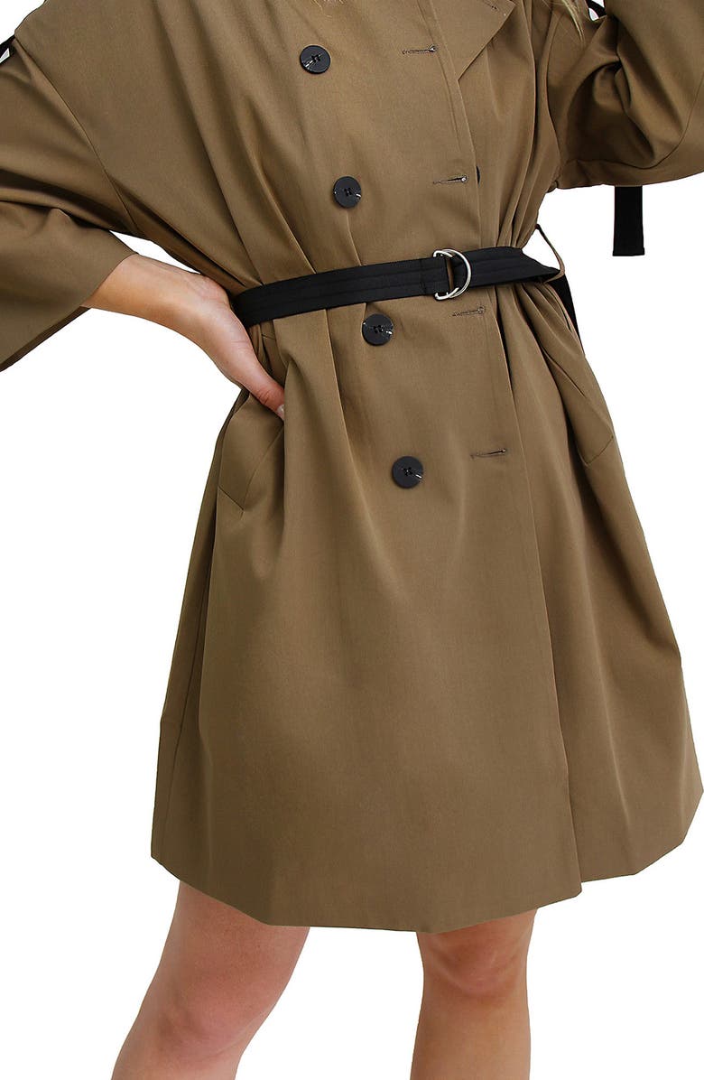Belle & Bloom BELLE AND BLOOM Russian Romance Trench Coat, Alternate, color, Military